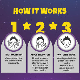 Andlane Star Pimple Patches applied on skin for blemish coverage