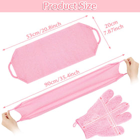 Anezus bath body scrubber and gloves set packaging