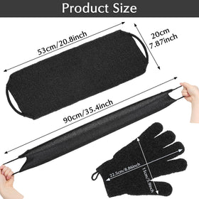 Anezus exfoliating gloves set packaging and contents