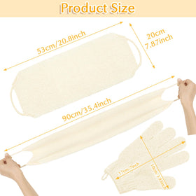 Anezus gloves being used in a shower setting