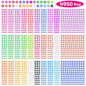 Anezus rhinestone stickers 4950pcs assorted colours front view