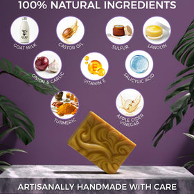 Angel's Skin Natural Wart Remover Soap lathering on skin
