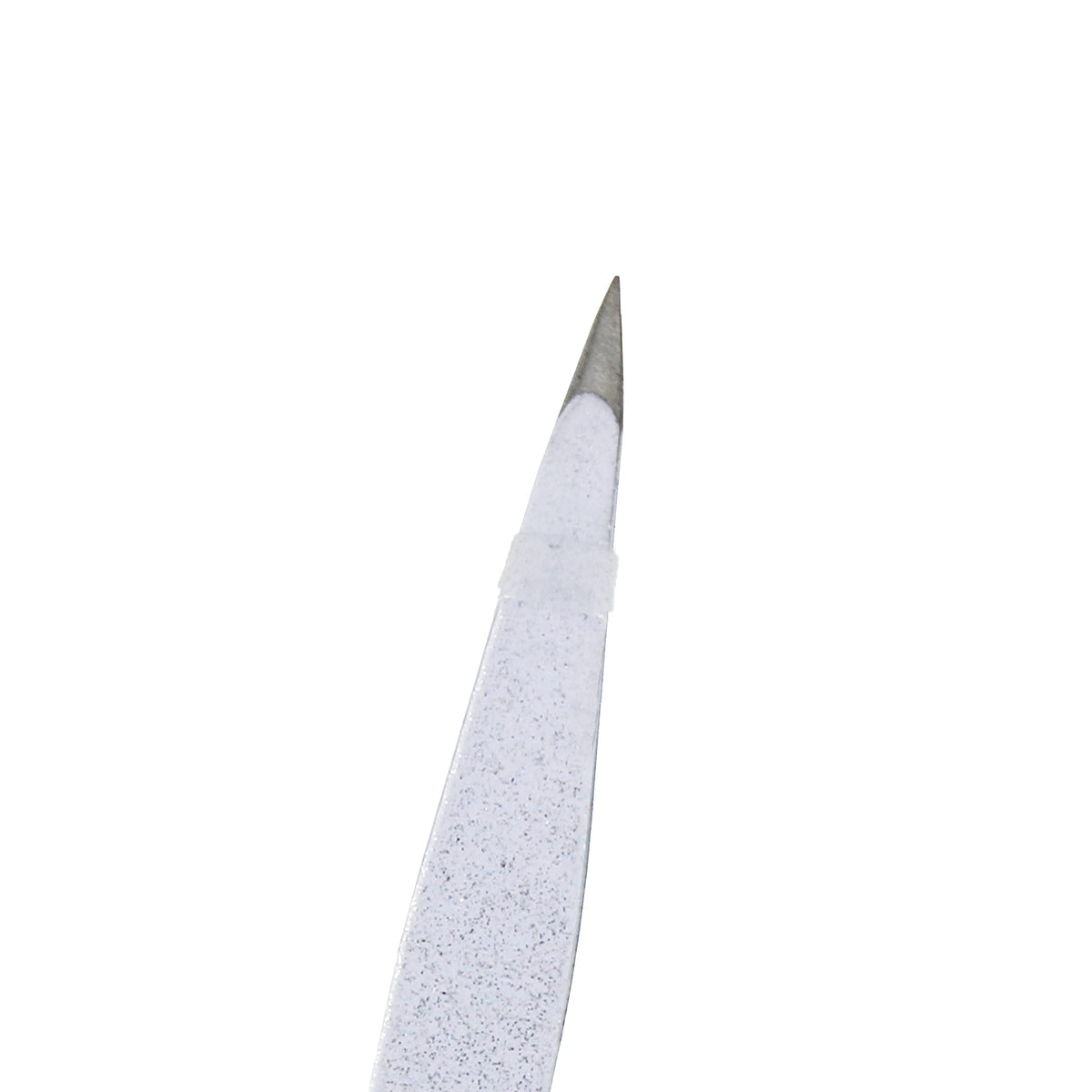 Angled tip of Basics Precision Eyebrow Tweezers