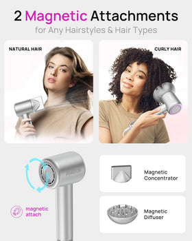 ANIEKIN hair dryer compact design for travel
