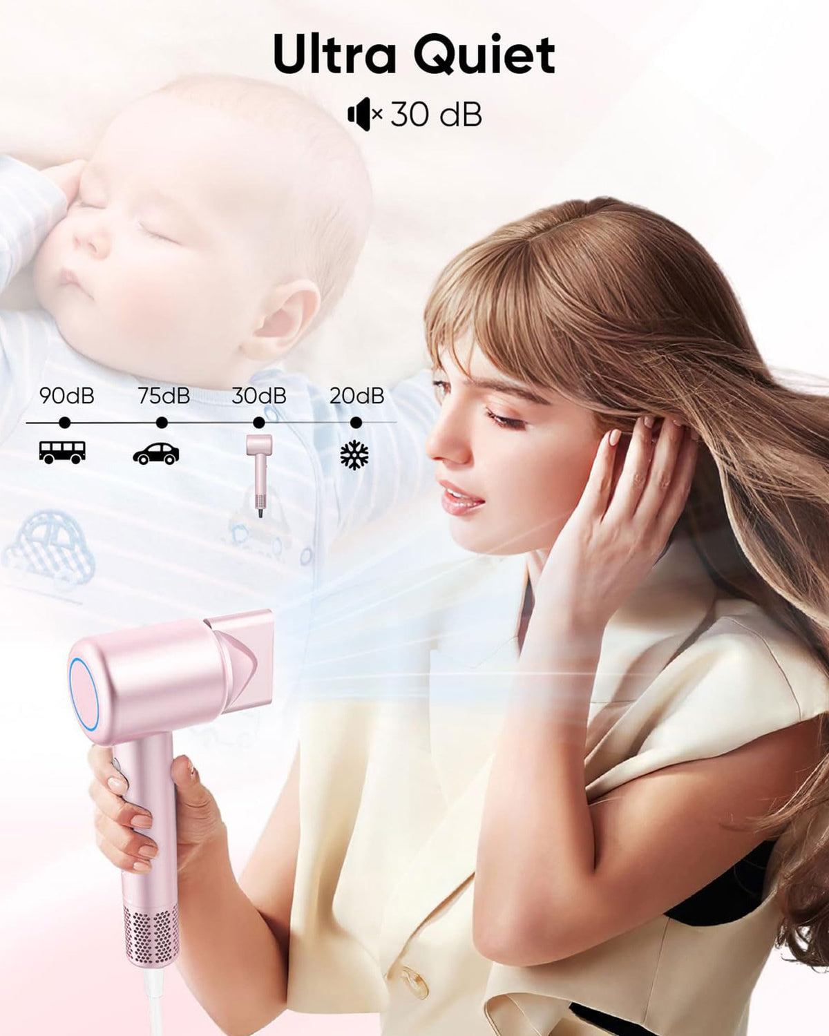 ANIEKIN hair dryer in a lifestyle setting