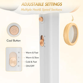 ANIEKIN Hair Dryer showing power button and settings