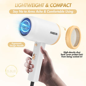 ANIEKIN Hair Dryer side view showcasing compact design