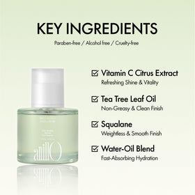 ANILLO Lime Hair Essence 50ml side view highlighting the bottle design
