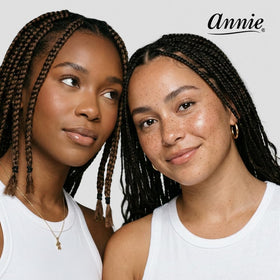 Annie 1000 Black Mini Rubber Bands in a hair care kit