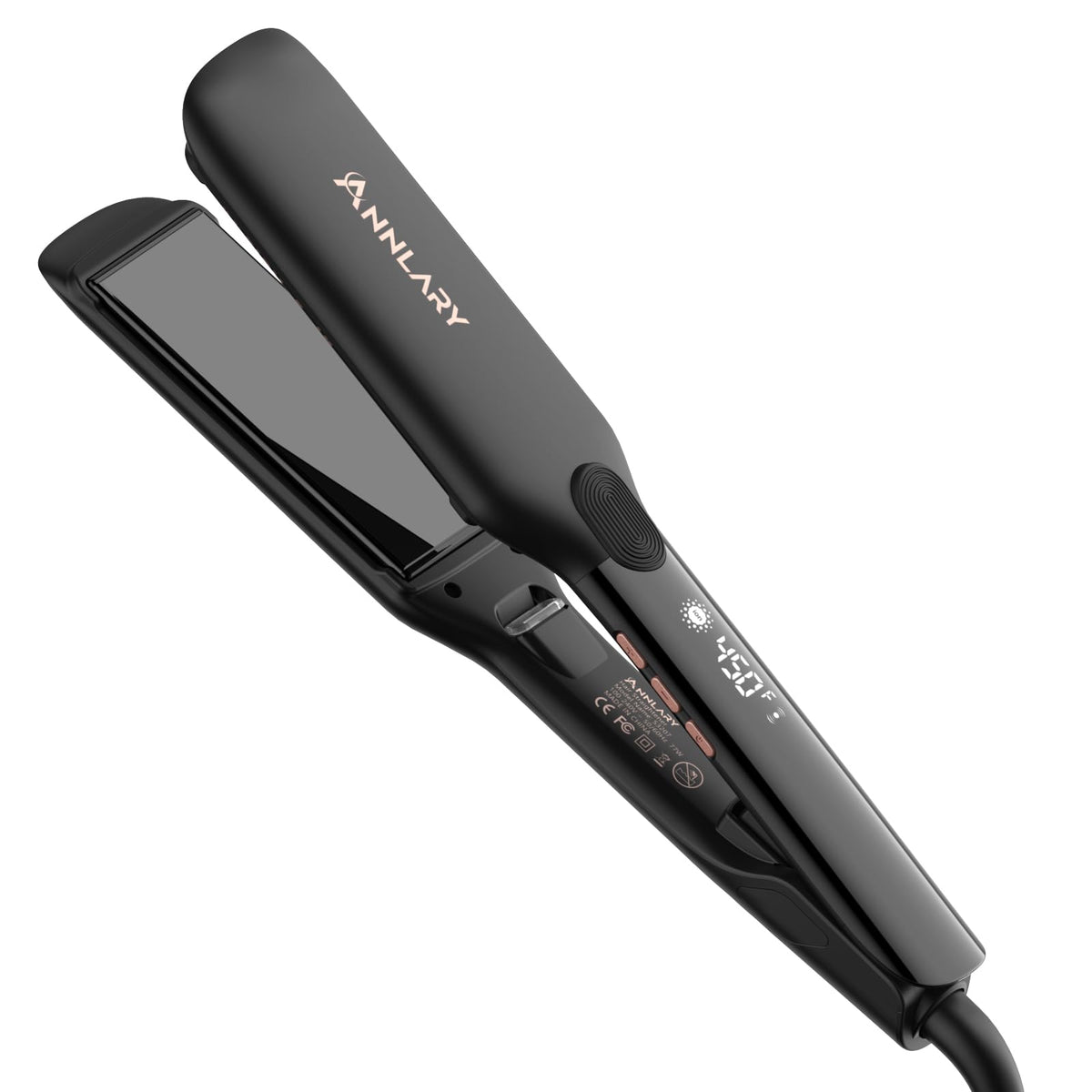 ANNLARY 1.75 Inch Hair Straightener front view