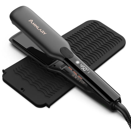 ANNLARY 1.75 Inches Flat Iron Hair Straightener front view