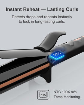 ANNLARY Curling Iron side view with swivel cord