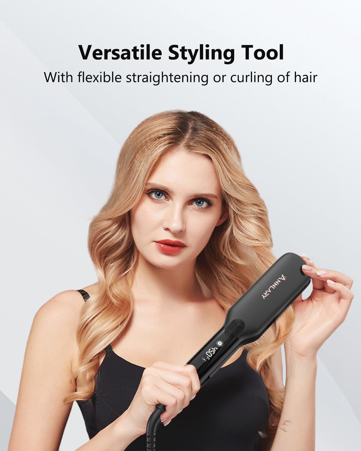 ANNLARY Flat Iron with 360° swivel cord