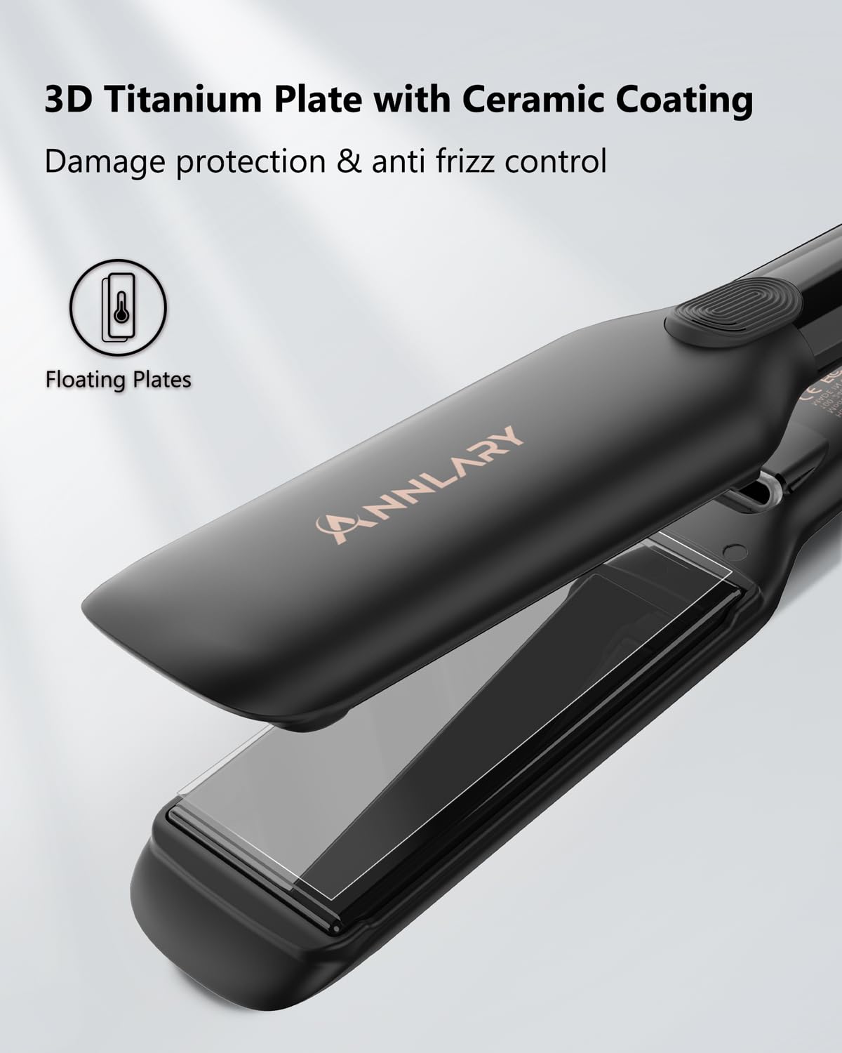 ANNLARY Flat Iron with adjustable temperature display