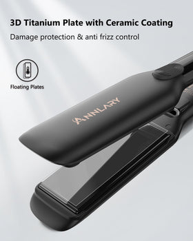 ANNLARY Flat Iron with adjustable temperature display