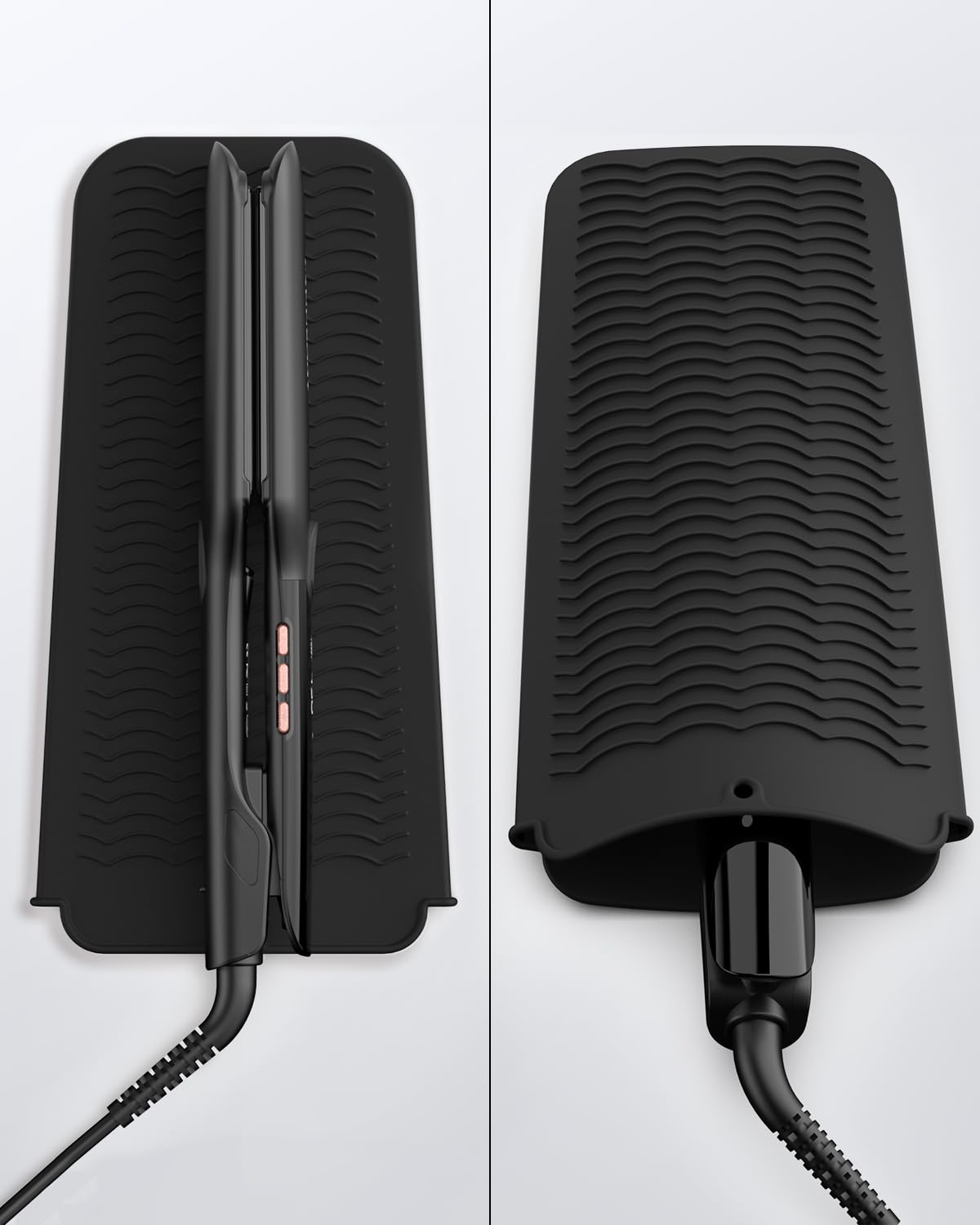 ANNLARY Flat Iron with heat-resistant silicone mat