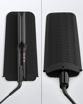 ANNLARY Flat Iron with heat-resistant silicone mat
