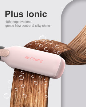 ANNLARY Hair Straightener side view showcasing LED display