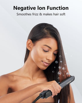 ANNLARY hair straightener side view with LED display
