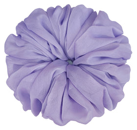 AnnushkaHomeDecor big scrunchie displayed in gift packaging with silver ribbon