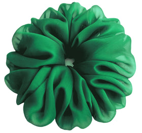 AnnushkaHomeDecor Big Scrunchie in Green front view