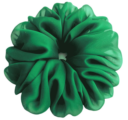 AnnushkaHomeDecor Big Scrunchie in Green front view