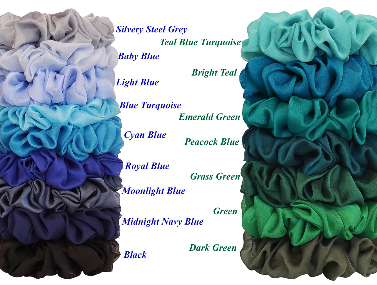 AnnushkaHomeDecor Big Scrunchie in Lemon Yellow on a wrist