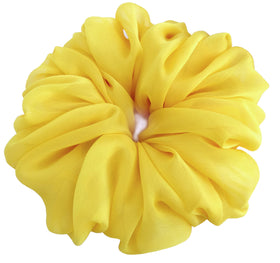 AnnushkaHomeDecor Big Scrunchie in Lemon Yellow packaging