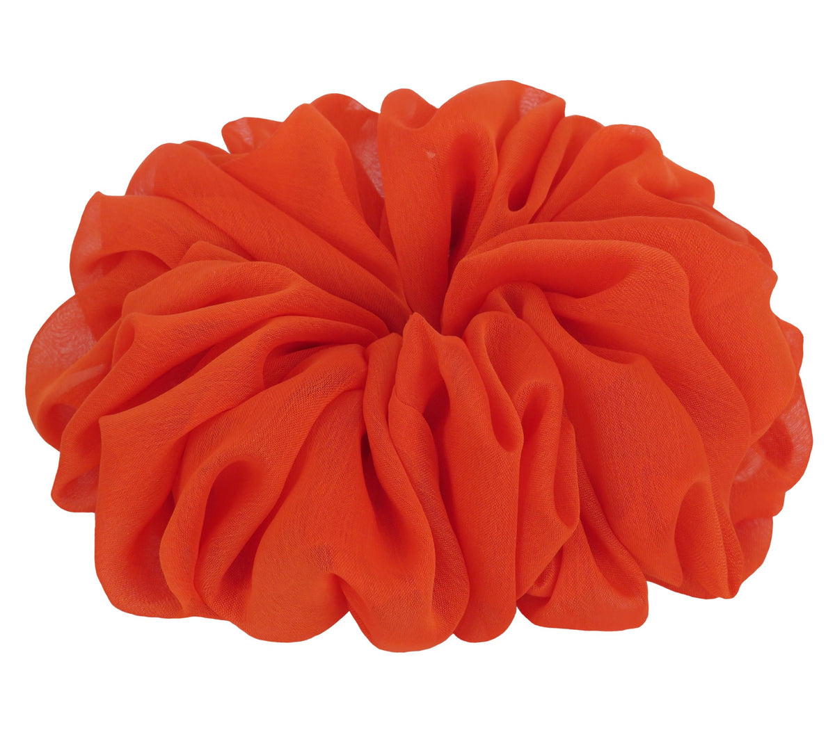 AnnushkaHomeDecor Big Scrunchie in orange front view