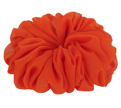 AnnushkaHomeDecor Big Scrunchie in orange front view