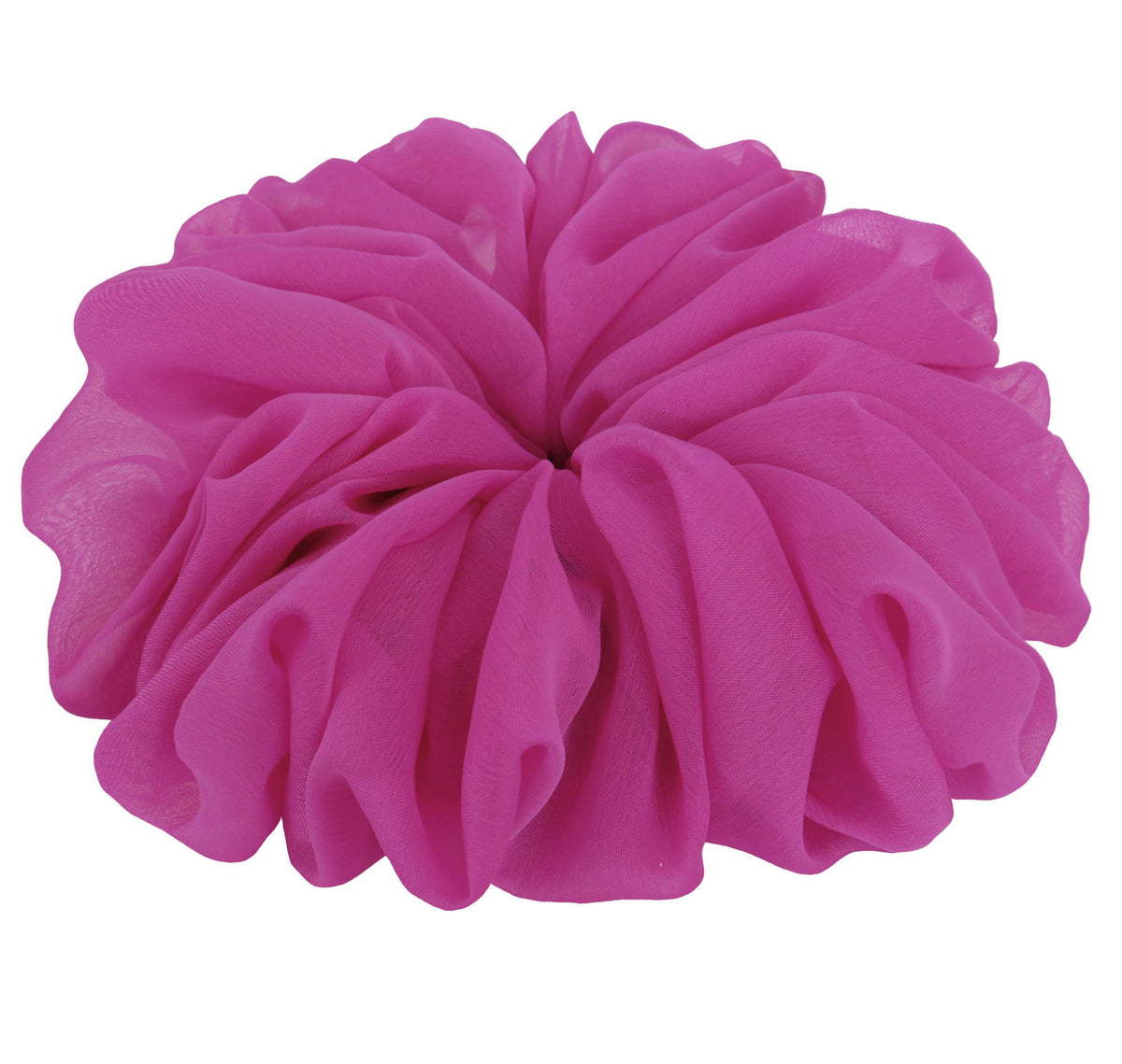 AnnushkaHomeDecor Big Scrunchie in Pink Purple front view