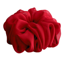 AnnushkaHomeDecor Big Scrunchie in red front view