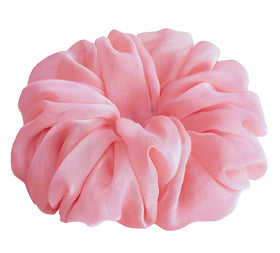 AnnushkaHomeDecor Big Scrunchie in Sweet Pink displayed in packaging