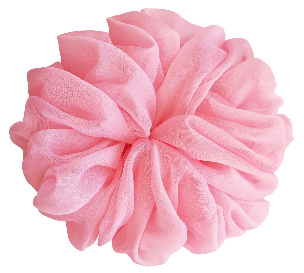 AnnushkaHomeDecor Big Scrunchie in Sweet Pink side view