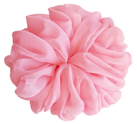 AnnushkaHomeDecor Big Scrunchie in Sweet Pink side view