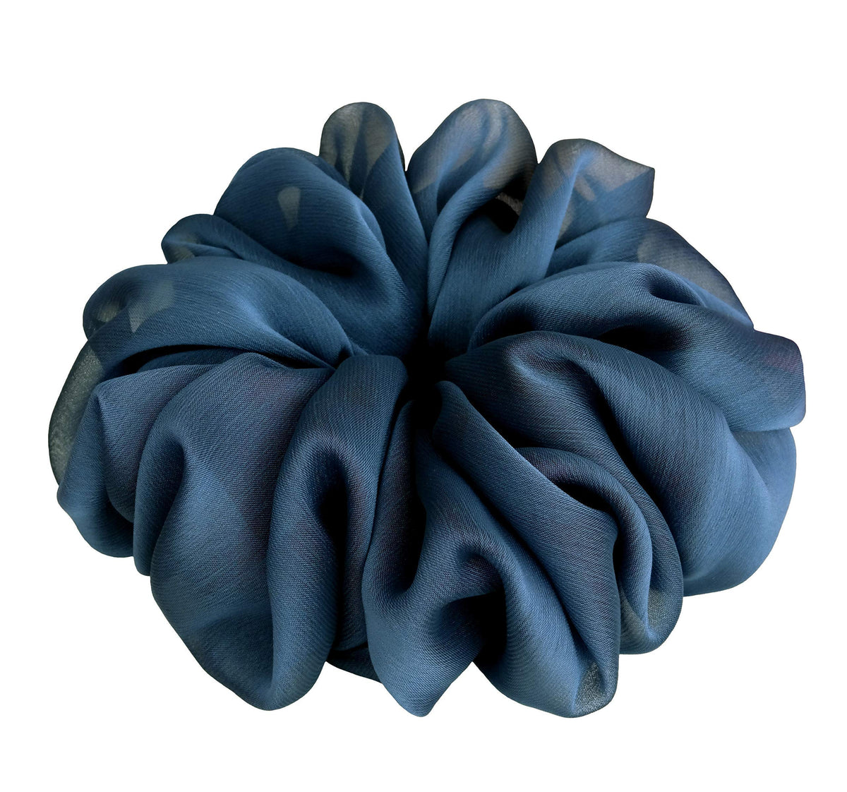 AnnushkaHomeDecor Big Scrunchie Moonlight Blue front view