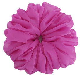 AnnushkaHomeDecor Big Scrunchie showing soft chiffon texture