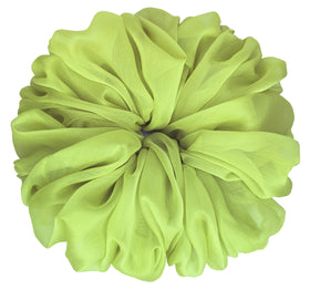 AnnushkaHomeDecor Big Scrunchies Lime Green in gift packaging
