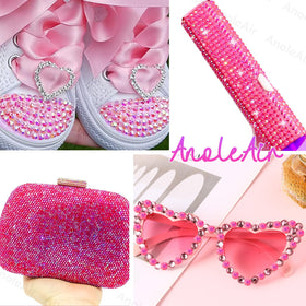 AnoleAir rhinestones used on a decorated phone case