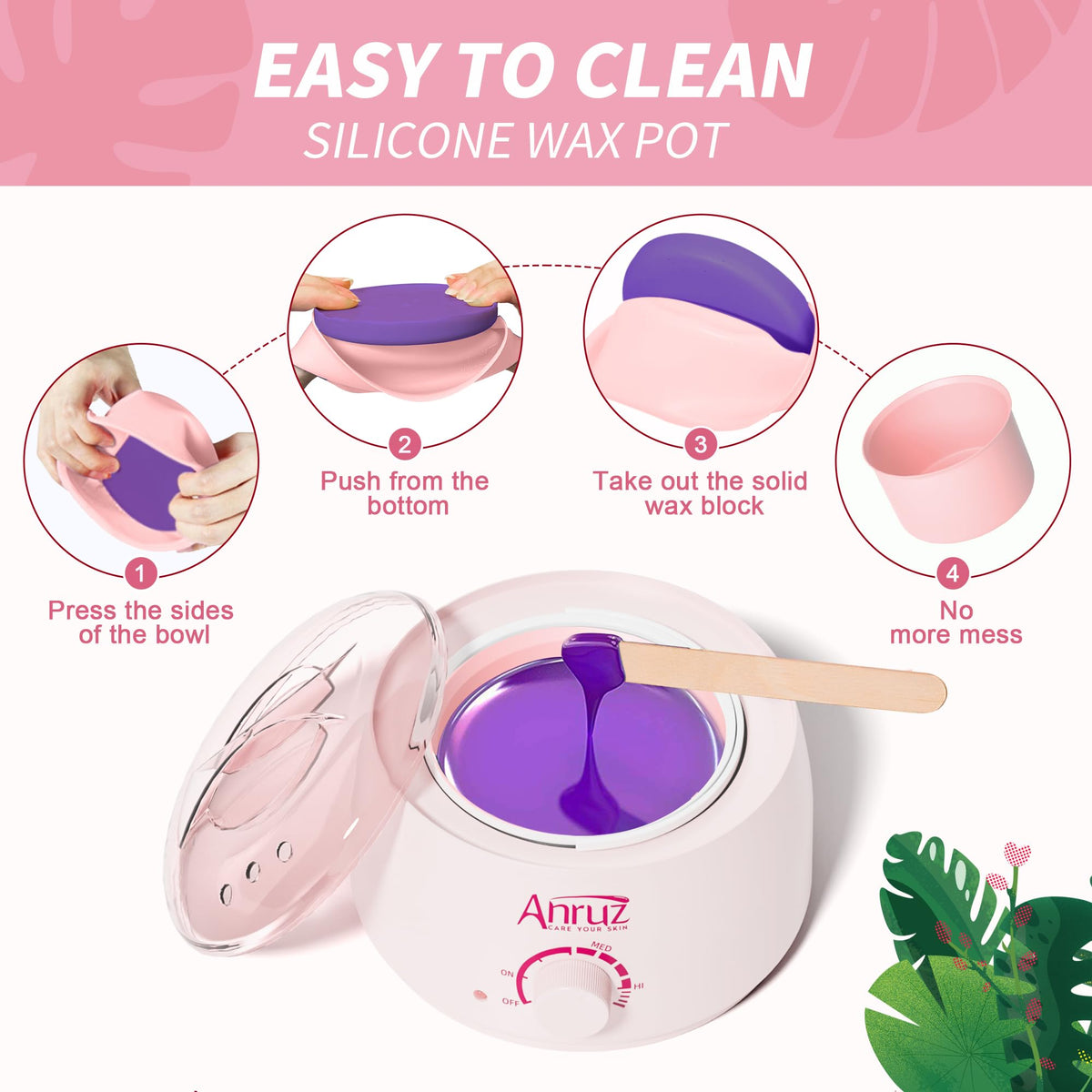 ANRUZ Waxing Kit packaging and contents overview