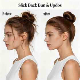 Anti-static rat tail comb included in styling kit