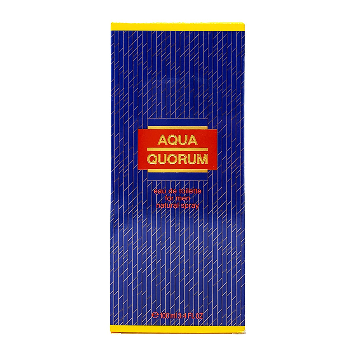Antonio Puig Aqua Quorum Eau De Toilette Spray packaging side view