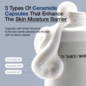ANUA 3 Ceramide Panthenol Moisture Barrier Cream application on skin