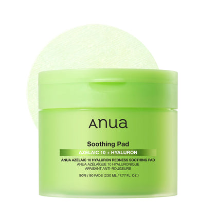 ANUA Azelaic Acid Soothing Toner Pads front view with packaging