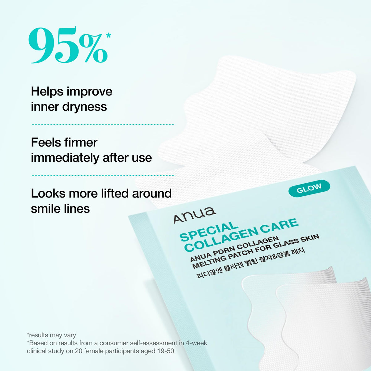 ANUA Collagen Melting Patch in use with mist