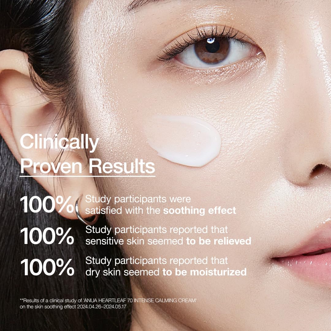ANUA Heartleaf 70 Intense Calming Cream ingredients list