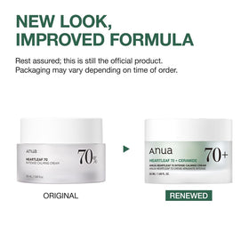 ANUA Heartleaf 70 Intense Calming Cream packaging