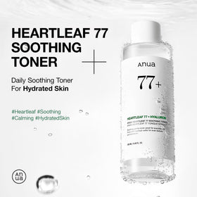 ANUA Heartleaf 77 Soothing Toner bottle with label detail