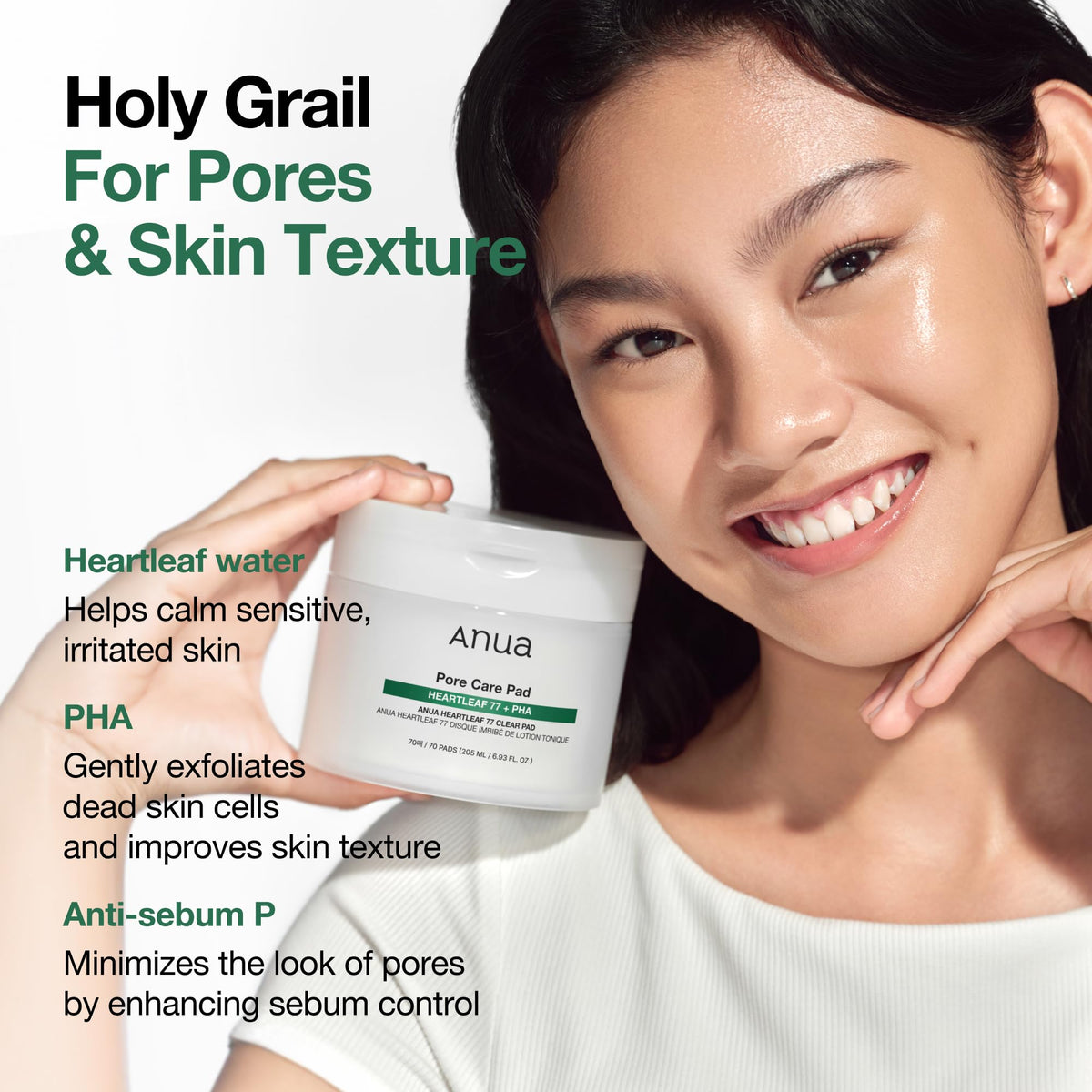 ANUA Heartleaf 77 Toner Pads in a skincare routine setting