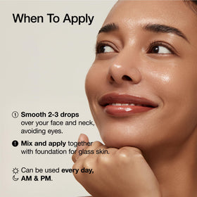 ANUA Heartleaf 80 Soothing Ampoule lifestyle scene on vanity
